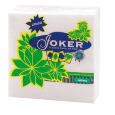 Guardanapos Joker 1fl c/100fls 22x22cm branco (1 Maço) Guardanapos Joker 1fl c/100fls 22x22cm branco (1 Maço)