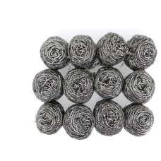 ESFREGÃO AÇO INOX 40 GR (12 UNIDADES)
