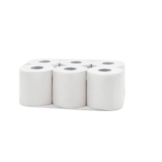 ROLO Mãos CHAMINE BRANCO Zeta Papel (90 metros) (6 Rolos)