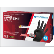 Luvas Nitrilo Extreme Preto | Tamanho M