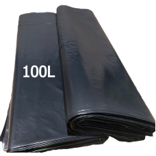 SACOS PLÁSTICO Preto LIXO - reciclado (10 kg)  70X100  (100 Lt)