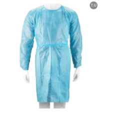 Bata Descartável Polietileno/Polipropileno  32gr Azul (10 uni)
