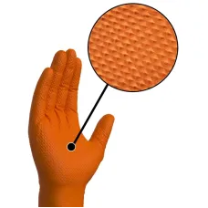 Luvas Nitrilo Extreme Grip Laranja | Tamanho XL