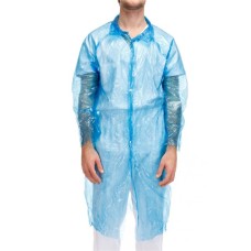 Bata plástica Descartável- 50 unidades \ embalagem - Azul