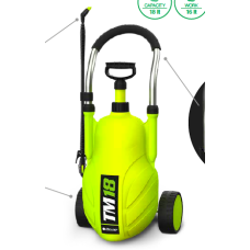 Nebulizador Manual |Komet (18 lts)  com rodas