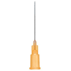 Agulha 25G 0.5x25mm  (pack 100 unid) LARANJA