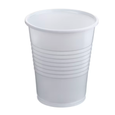 Copos 7OZ  (180 ml - água) em plástico (1000 unid) - brancos