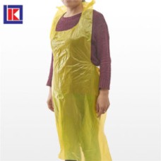 AVENTAL  plastico descartável amarelo (200 unidades)