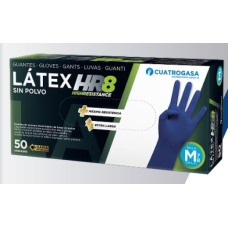 LUVAS DE EXAME - Latex L (Azul) sem pó (13.5 Gramas)