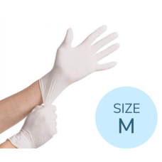 LUVAS DE EXAME - Latex Médias (M) sem pó