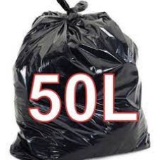SACOS PLÁSTICO PRETO lixo 10 kg , 50 lts - 60/80